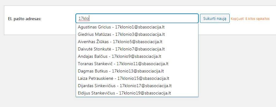 Kad sukurti tuščią sąskaitą faktūrą, tiesiog įveskite asmens, kuriam norite išrašyti sąskaitą, el. pašto adresą ir spustelėkite mygtuką „Sukurti naują“